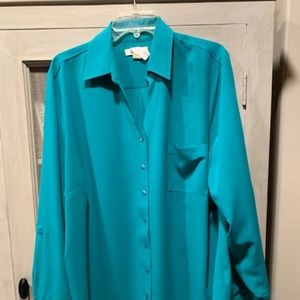 Coldwater Creek Teal Blouse